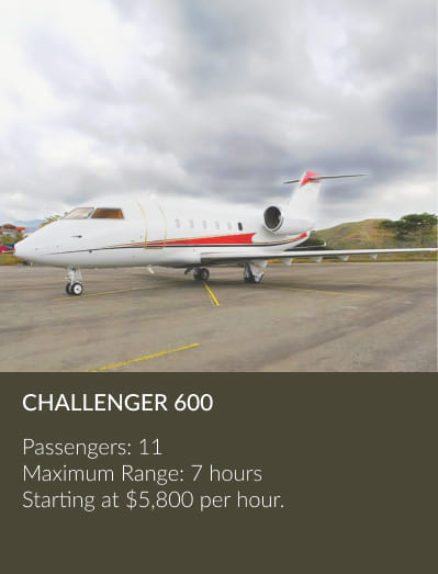 Challenger 600 heavy private jet