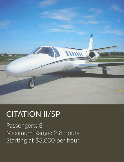 CitationIIsp private jet aircraft