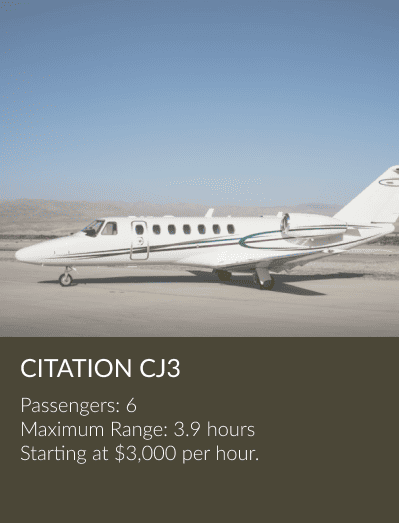 Citationcj3 private jet aircraft