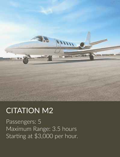 Citationm2 private jet aircraft