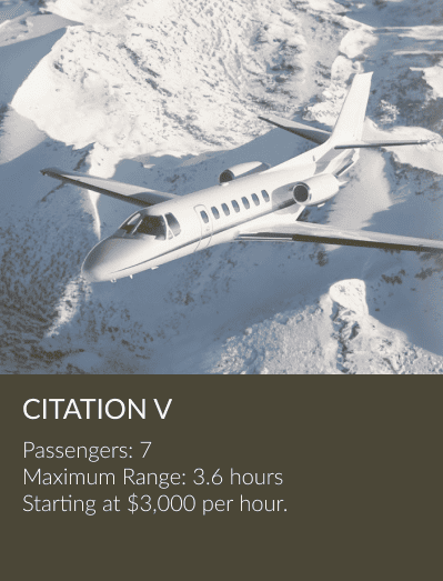 Citationv private jet aircraft