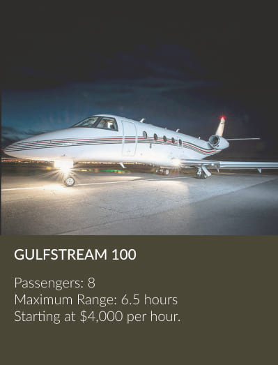 Gulfstream100 mid-size-private jet aircraft