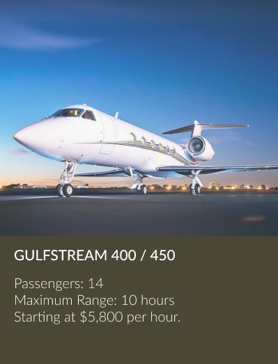 Gulfstream 400-450 heavy private jet