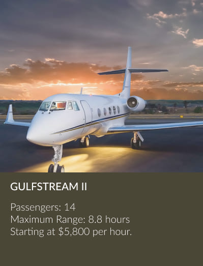 Gulfstream ii heavy private jet