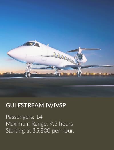 Gulfstream IV-IVSP heavy private jet