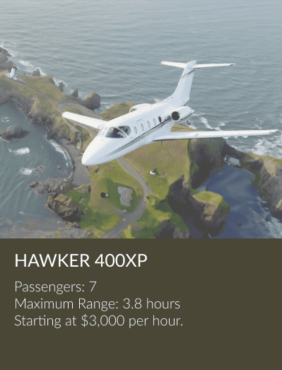 Hawker-400xp private jet aircraft