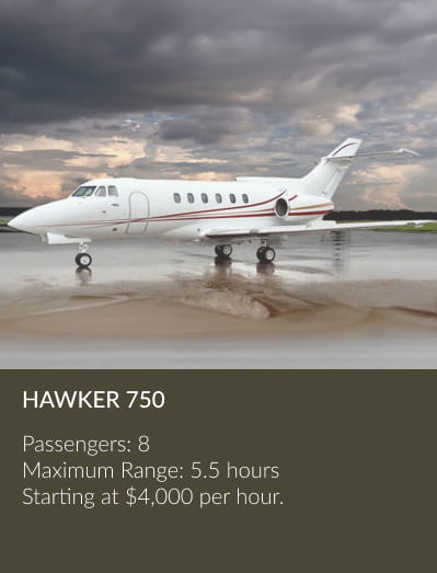 Hawker750 mid-size-private jet aircraft