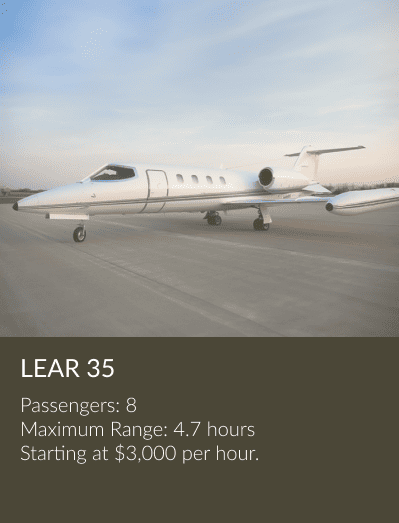 Lear35 light jet private jet aircraft