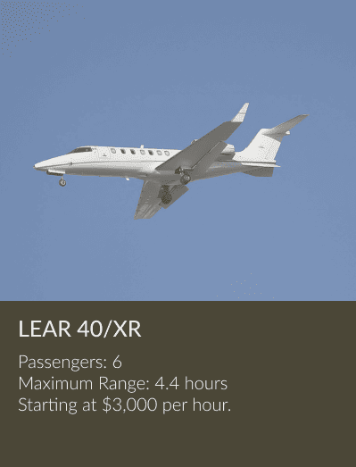 Lear40xr private jet aircraft