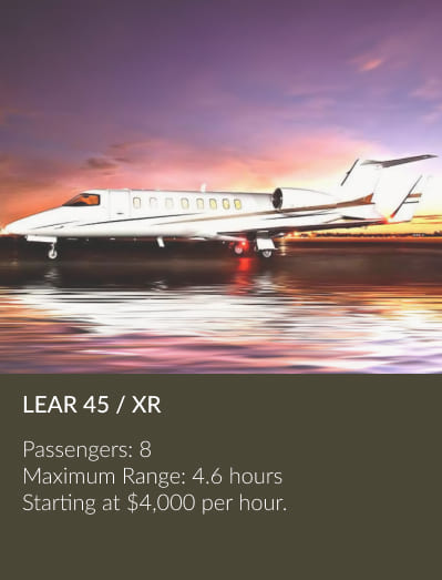 Lear45xr mid-size-private jet aircraft