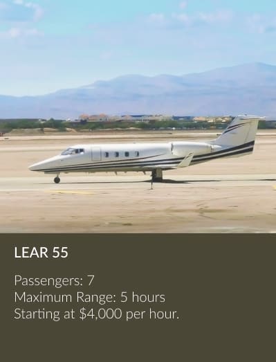 Lear55 mid-size-private jet aircraft